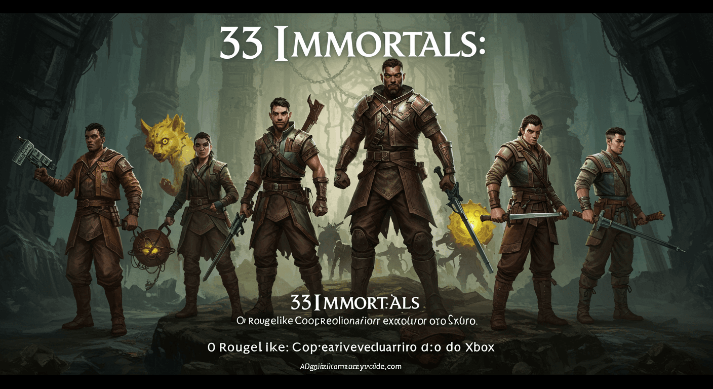 33 Immortals: O Roguelike Cooperativo Revolucionário Exclusivo do Xbox