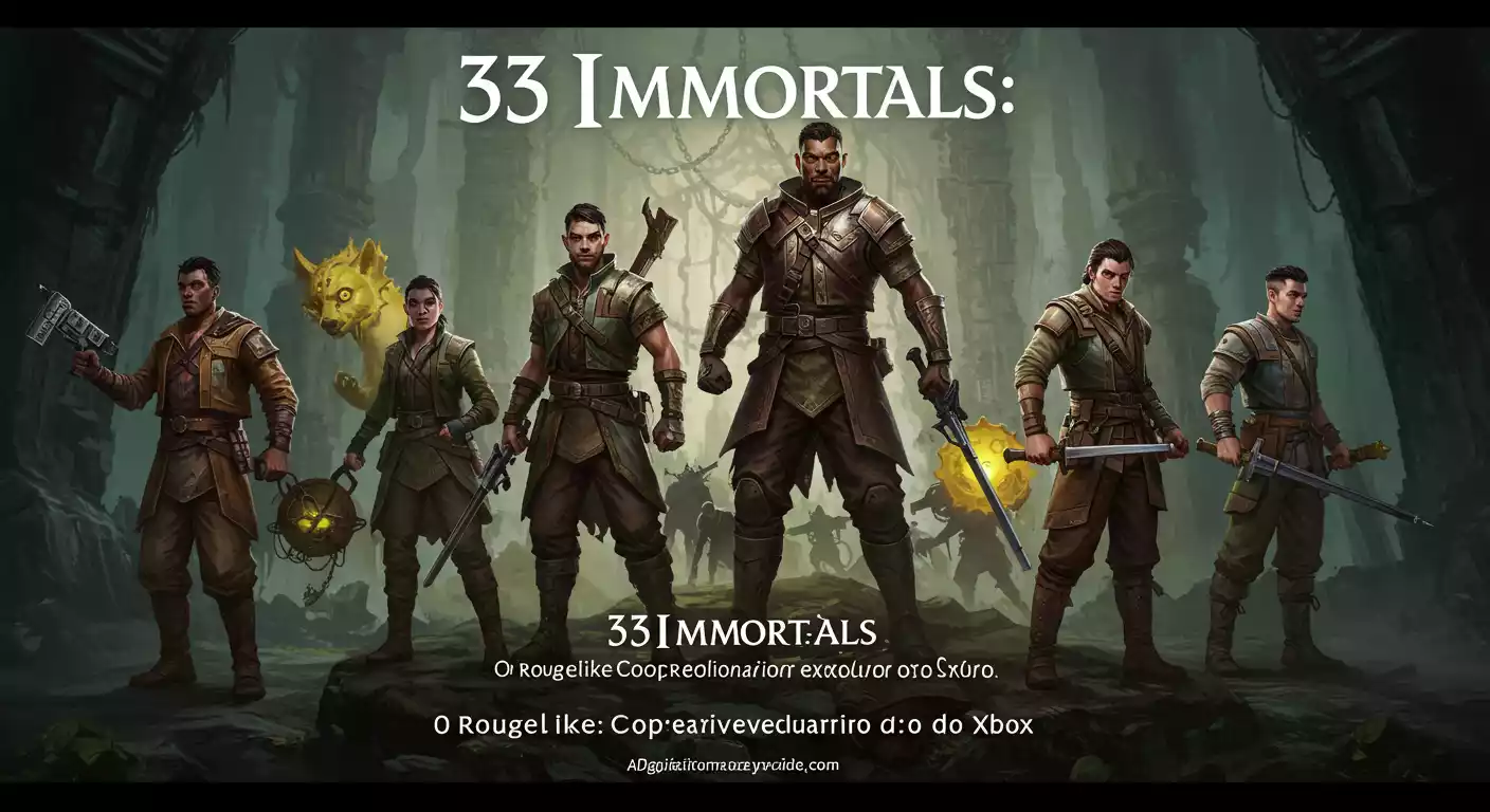 33 Immortals: O Roguelike Cooperativo Revolucionário Exclusivo do Xbox